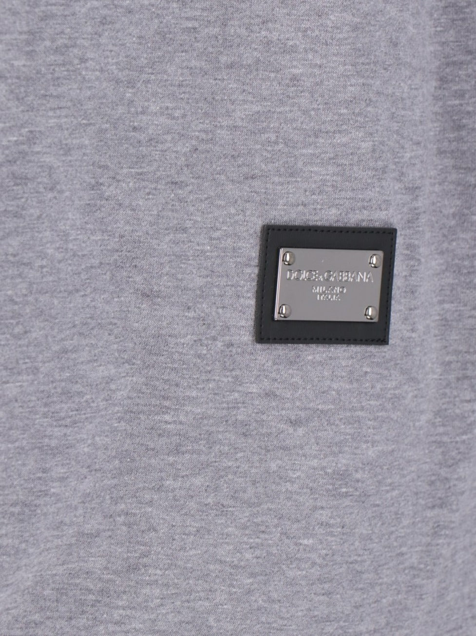 Logo T-Shirt With Plaque – Gray