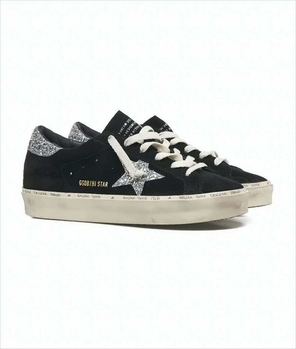 Low-Top Black Suede Sneakers