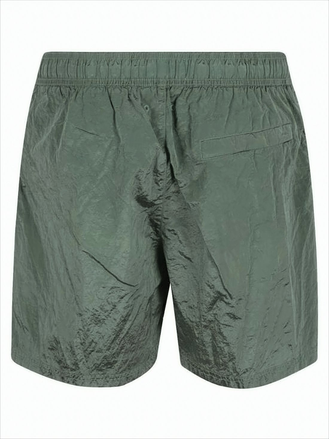 Crinkled Texture Swim Shorts