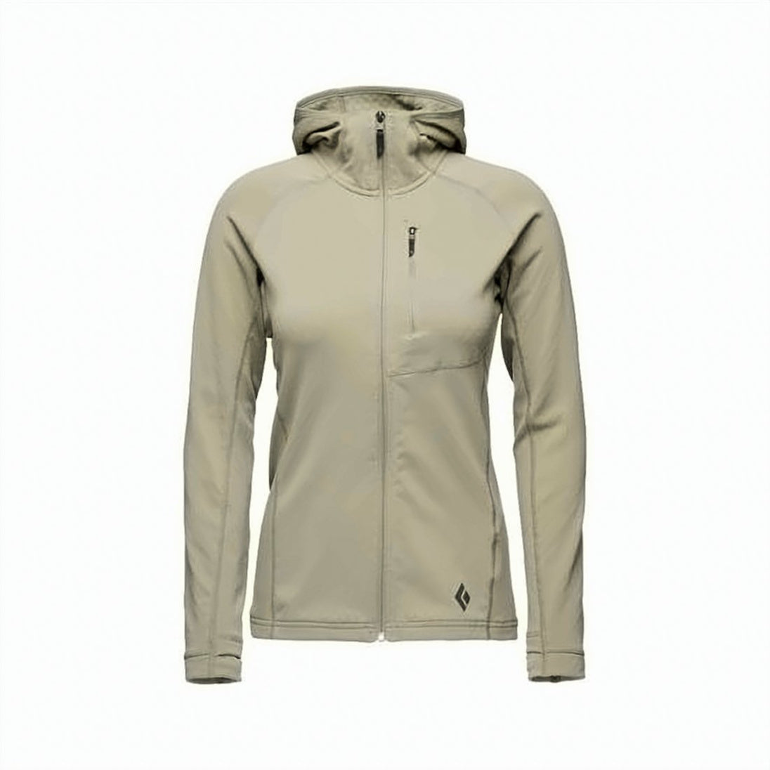 Fitted Black Diamond Jacket with Hood