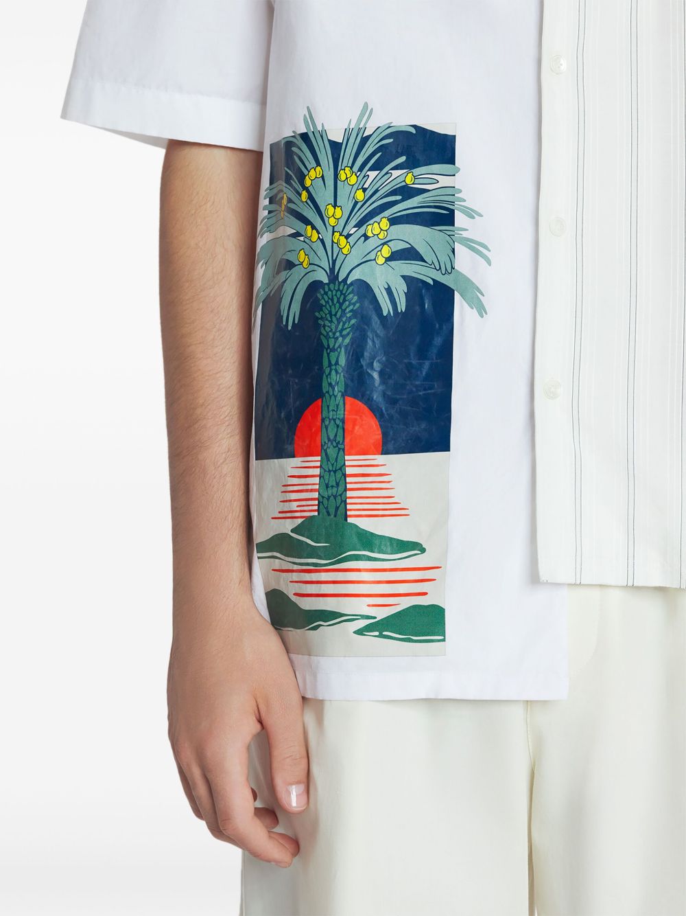 Asymmetric White Shirt