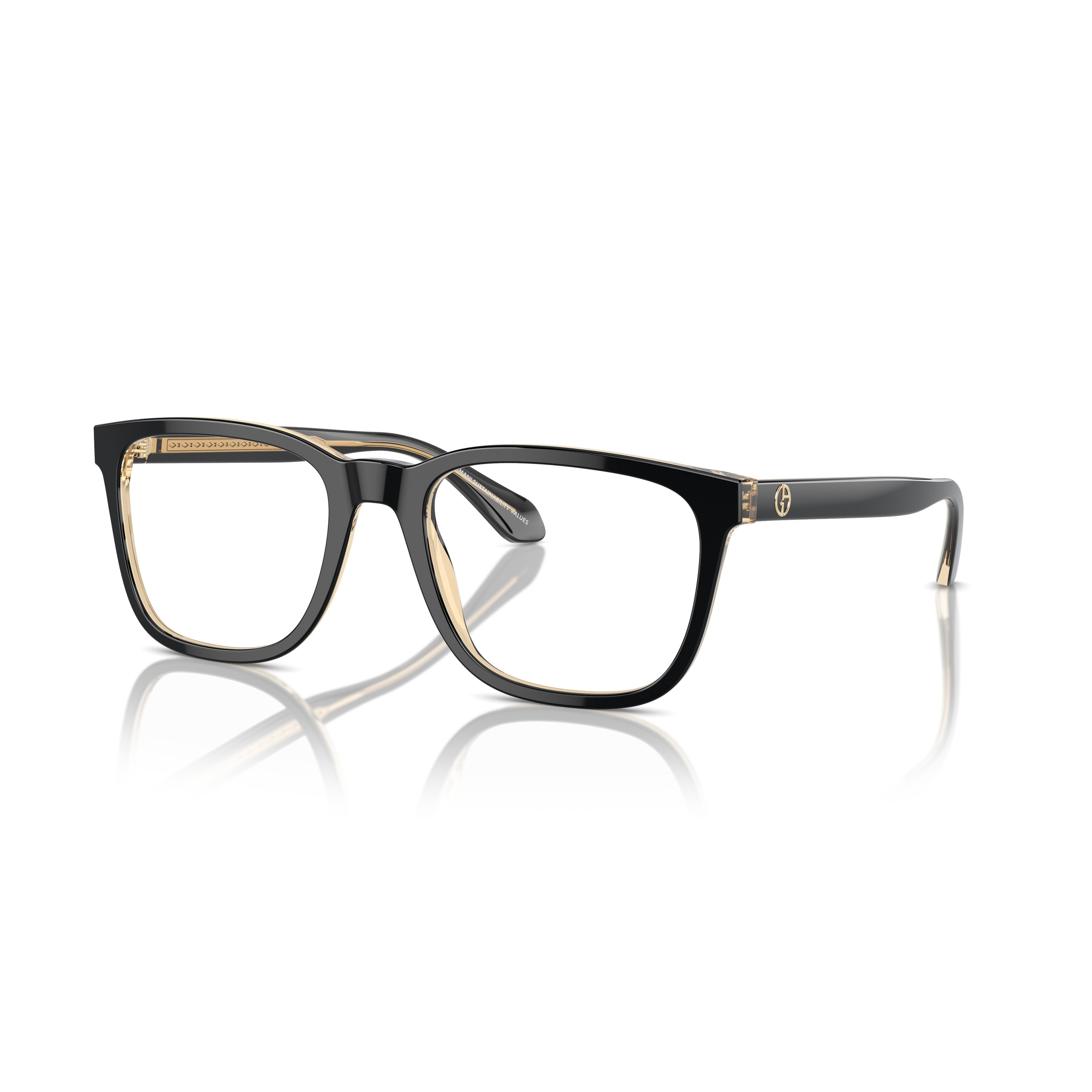 0ar7255 Rectangular Eyeglasses with Bold Acetate Frame