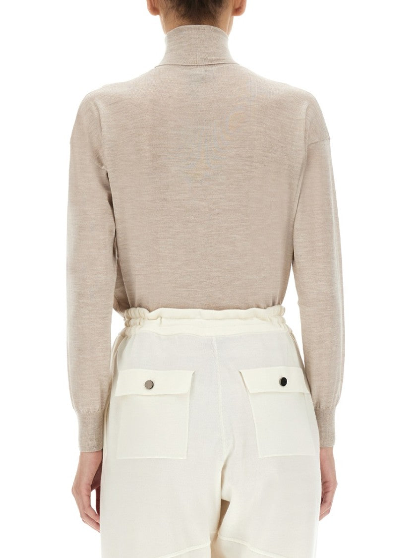 High Neck Relaxed Fit Turtleneck Shirt