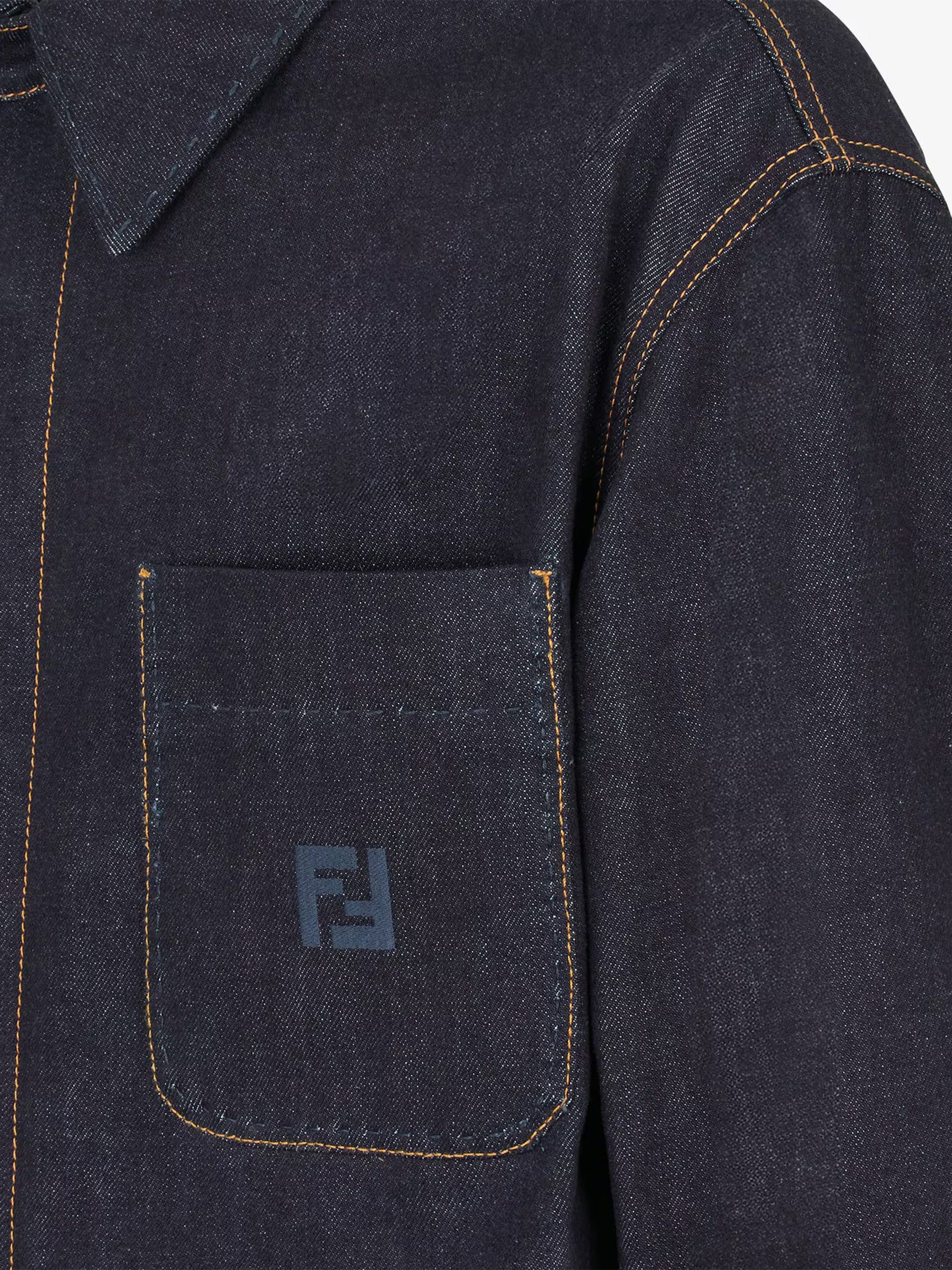 Selleria Structured Dark Blue Denim Jacket