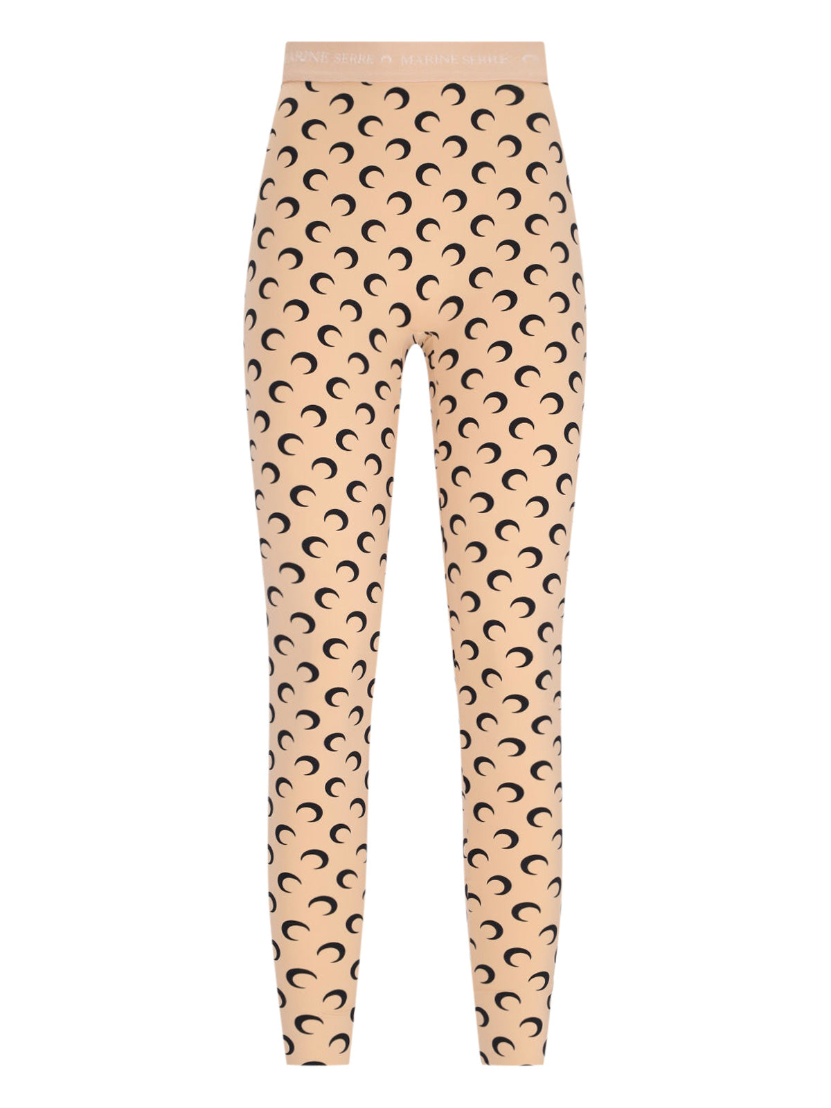 Beige Moon Logo Stretch Leggings
