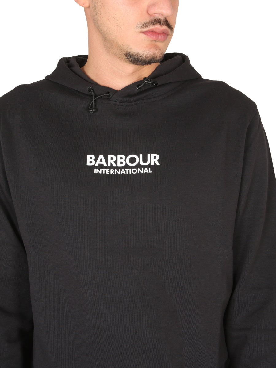 Relaxed-Fit Black Hoodie With Drawstring