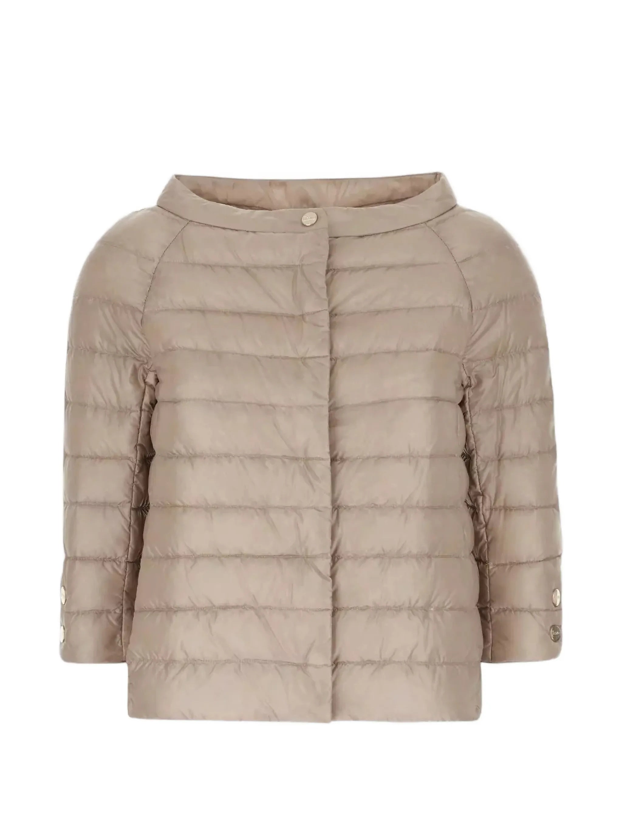 Neutral Piumino Quilted Boxy Polyamide Jacket