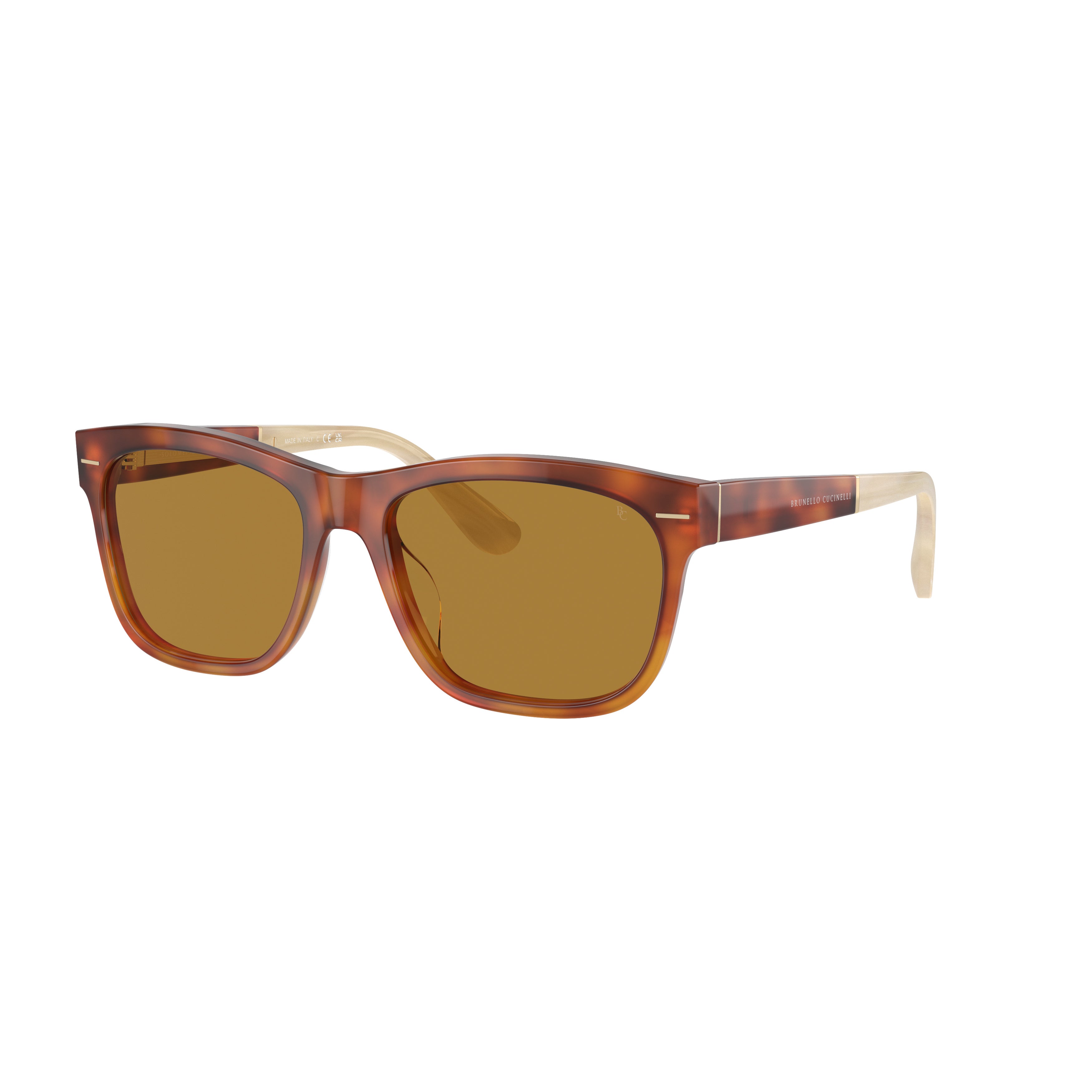 0bc4003s Rectangular Tortoiseshell Sunglasses with Brown Tinted Lenses