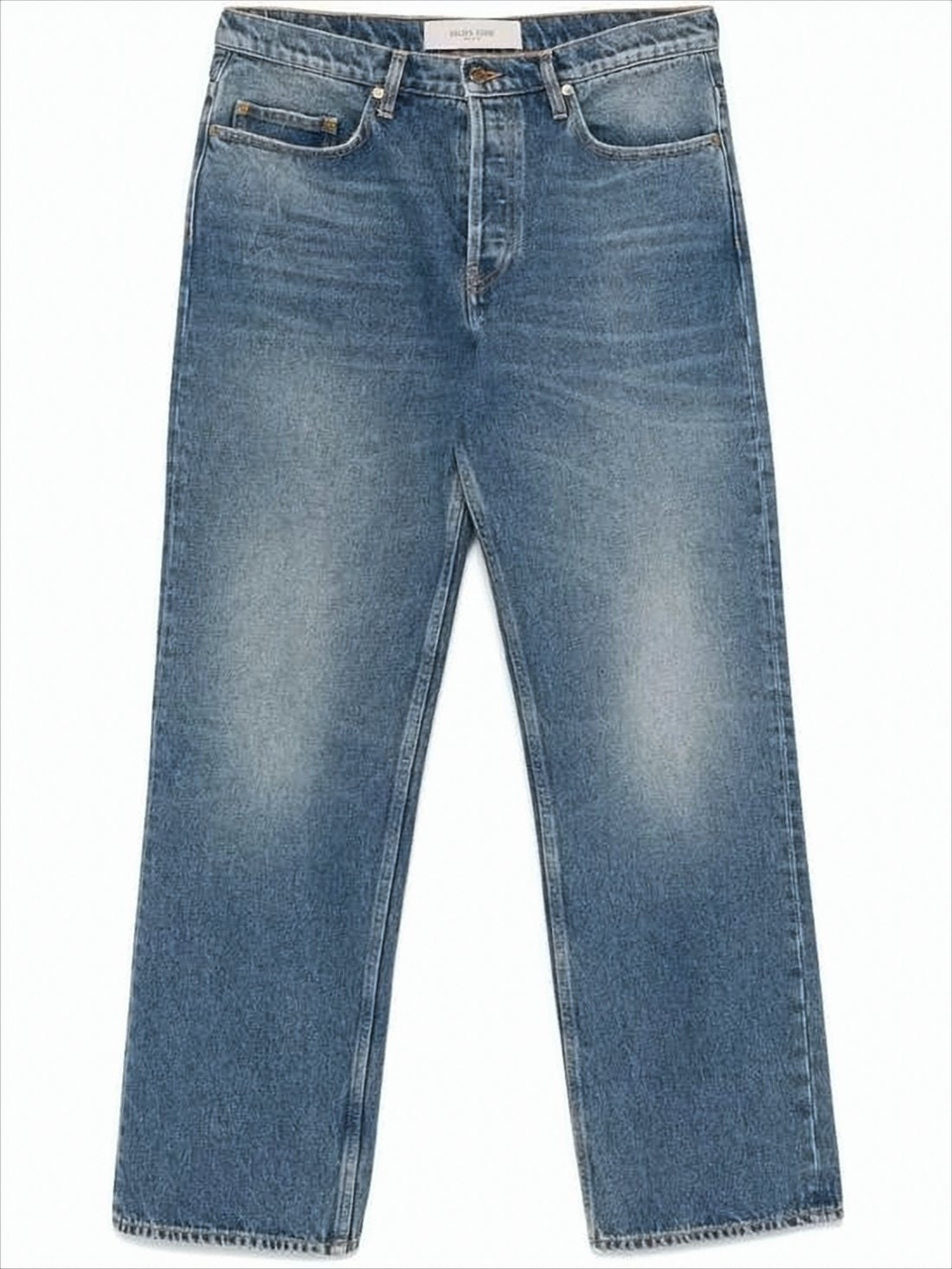 Relaxed Wide-Leg Denim Pants