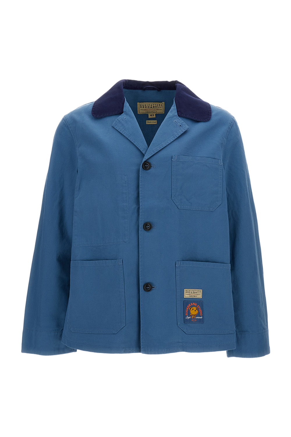 Light Blue Cotton Twill Jacket