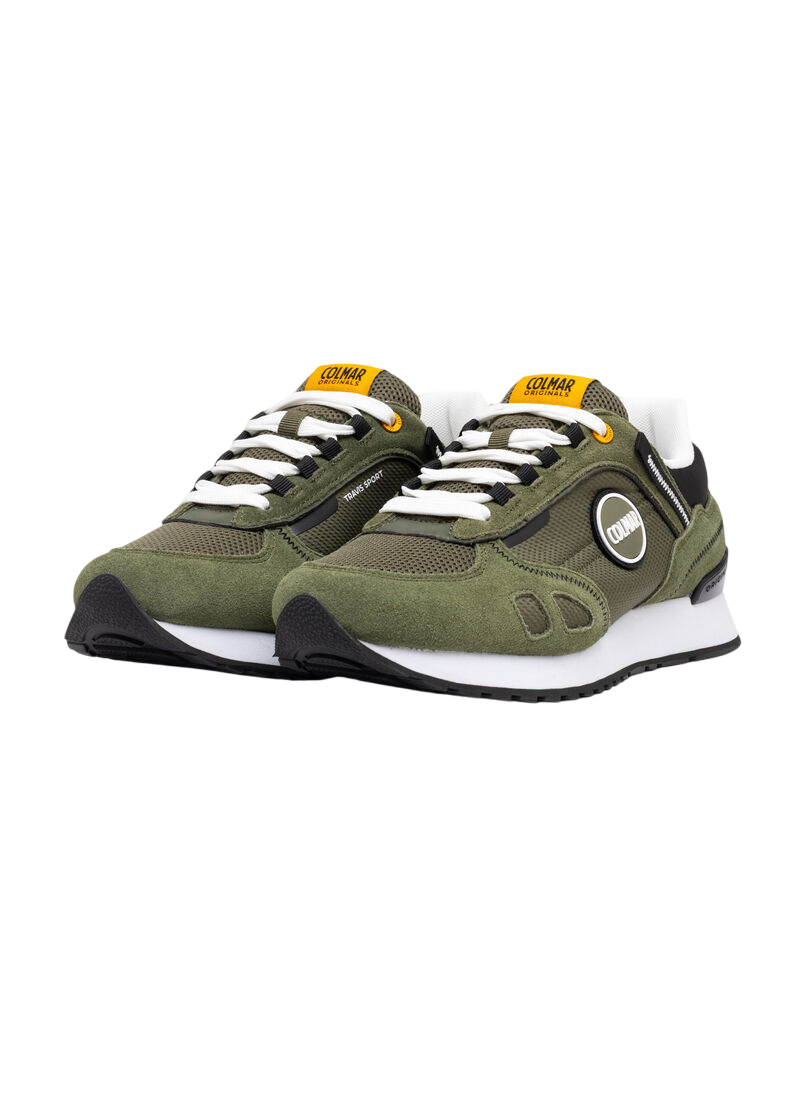 Breathable Nylon Sneakers with Suede Accents