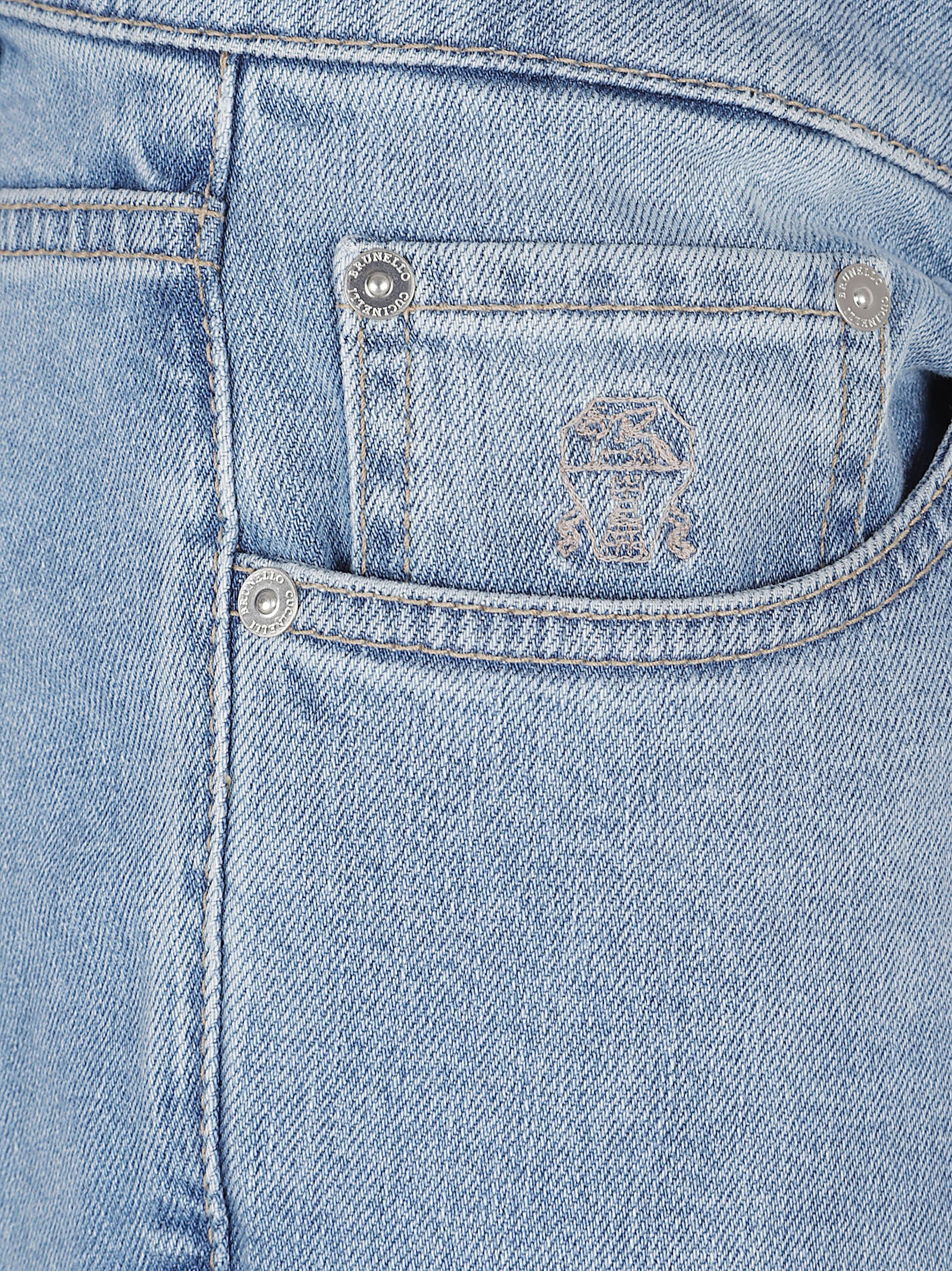 Straight-Leg Denim Jeans