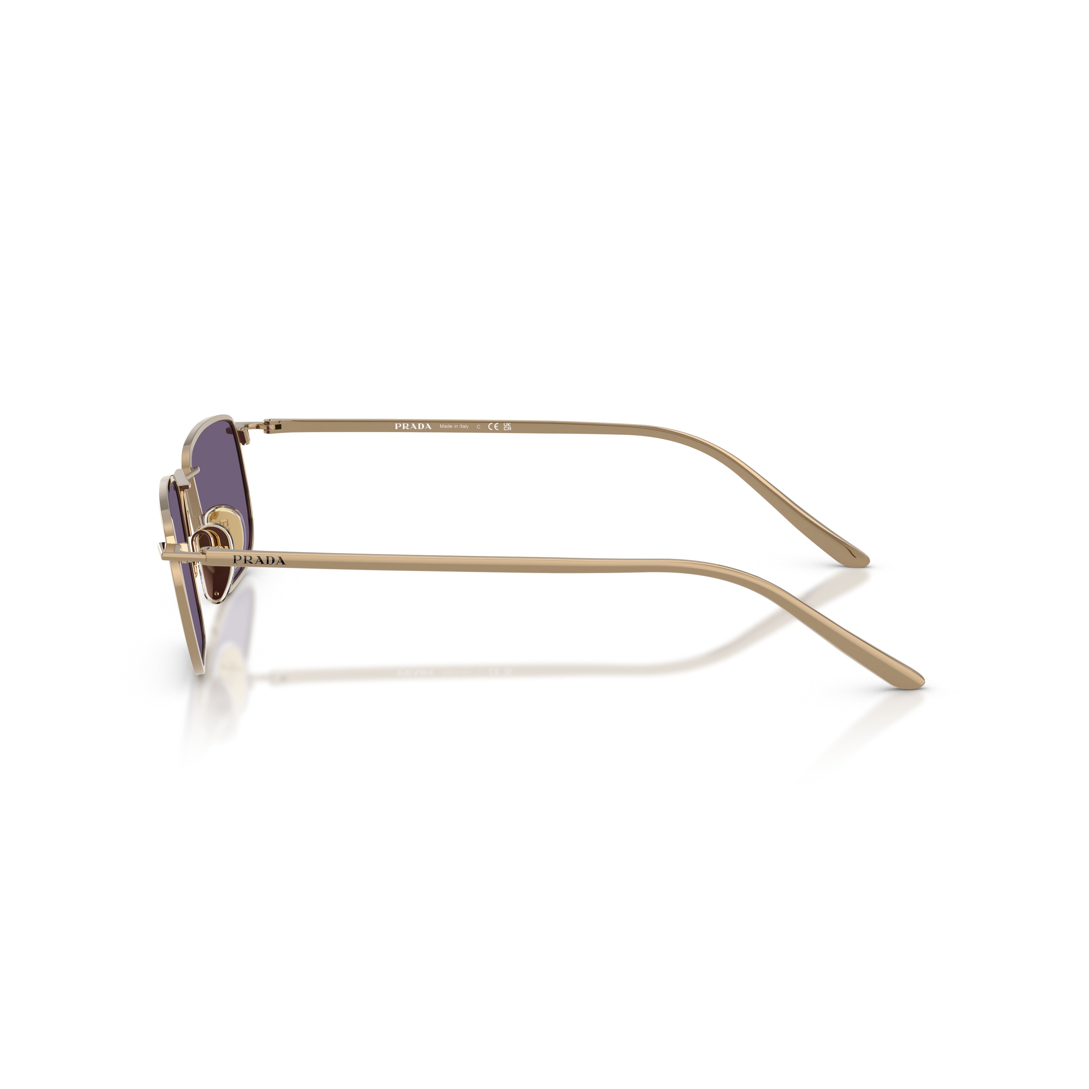 0pr D52s Rectangular Metal Sunglasses
