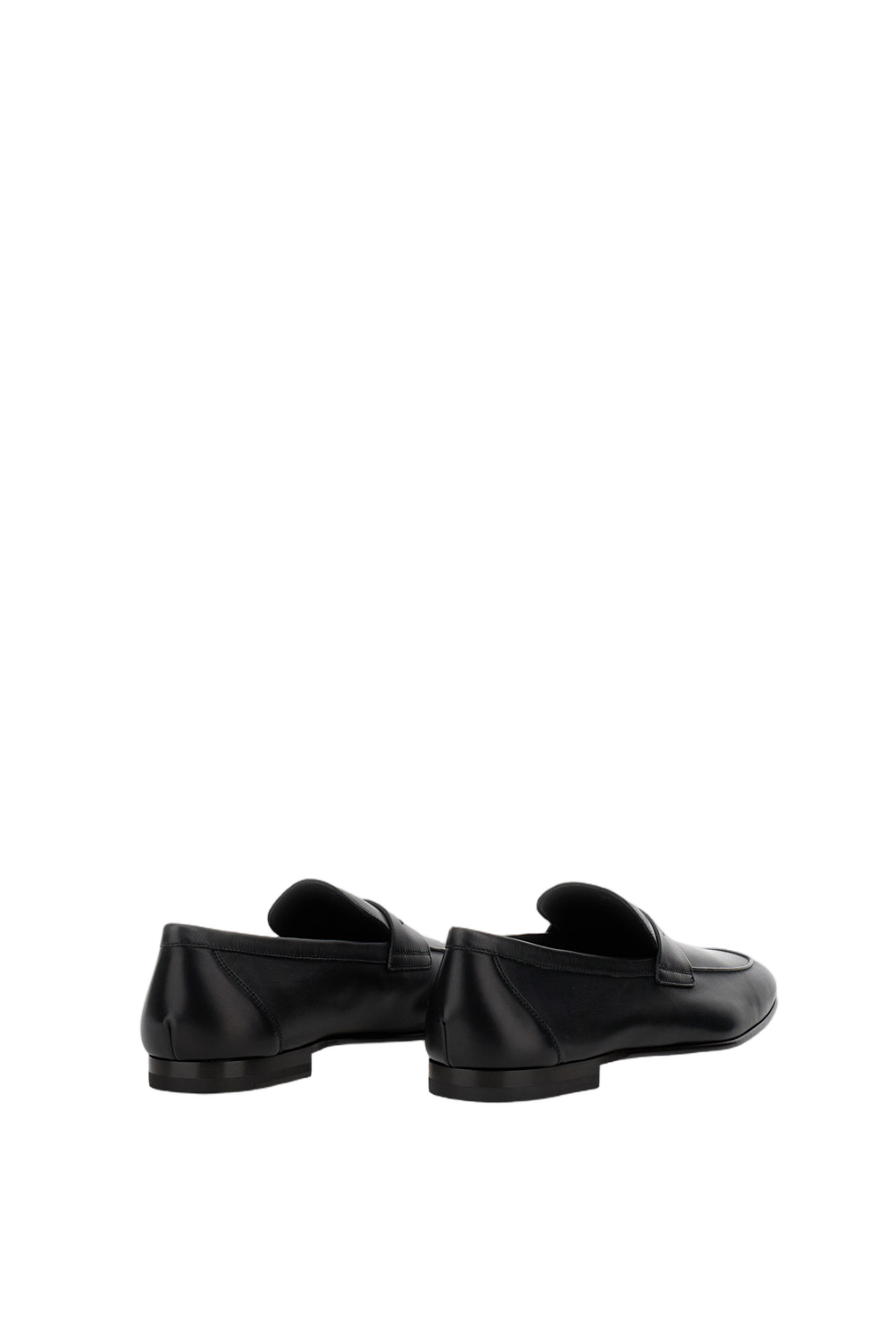 Classic Leather Moccasin With Subtle Monogram Detail