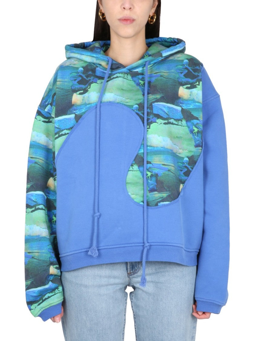 Relaxed-Fit Hoodie With Front Print