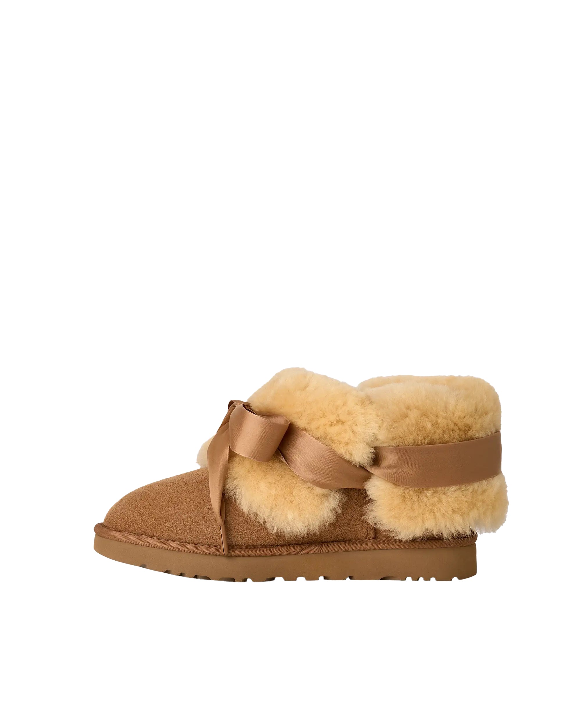 Klasyczne botki Bailey Ankle Boots z wiązaniem, z dwustronnego kożuszka