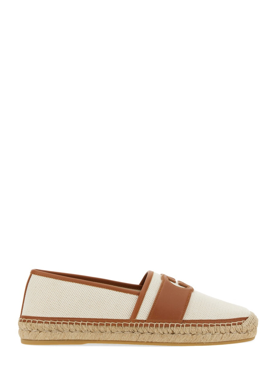 Espadrilles with Cross GG Pattern and Textured Sole