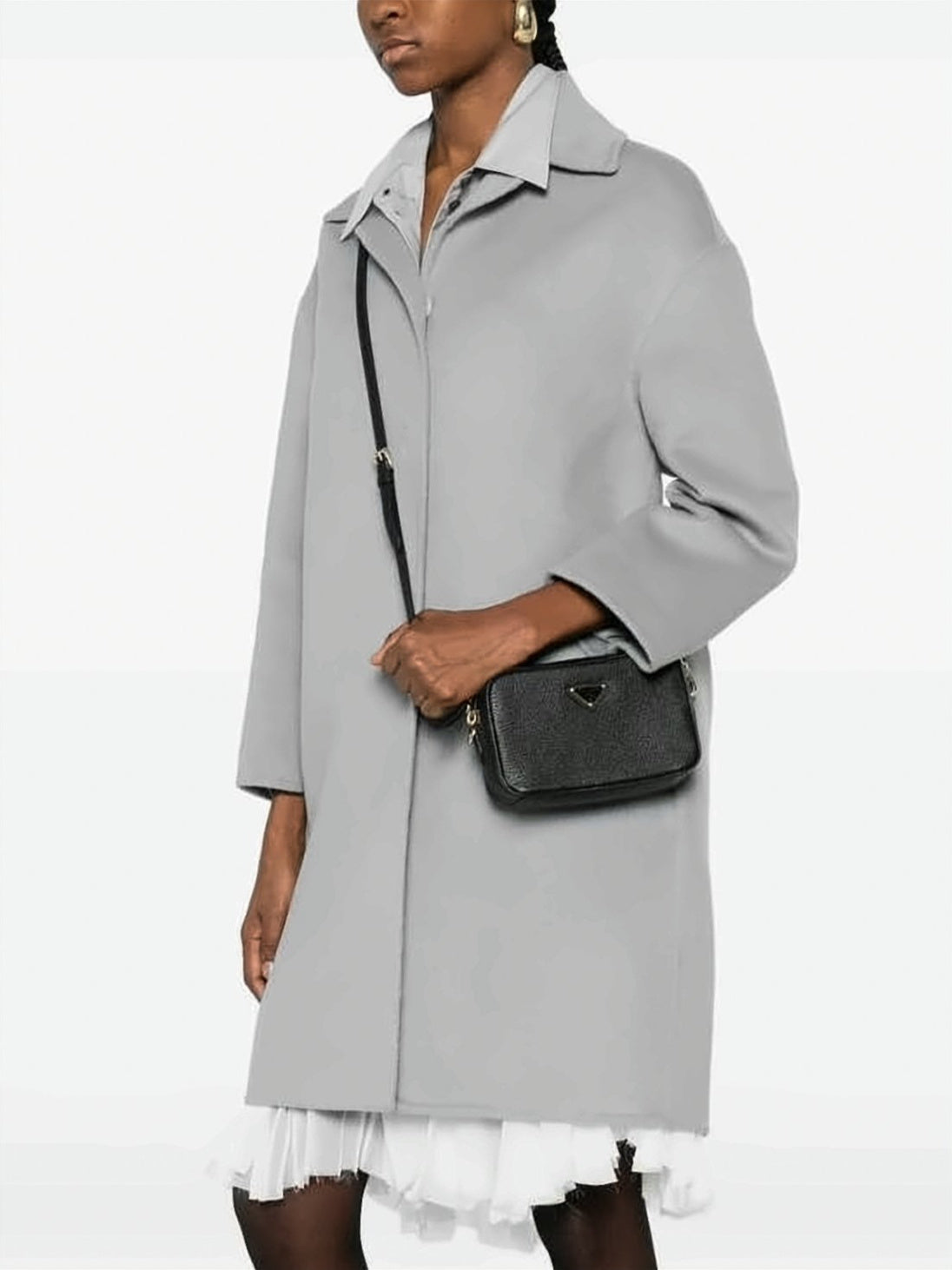 Textured Calf Leather Mini Shoulder Bag