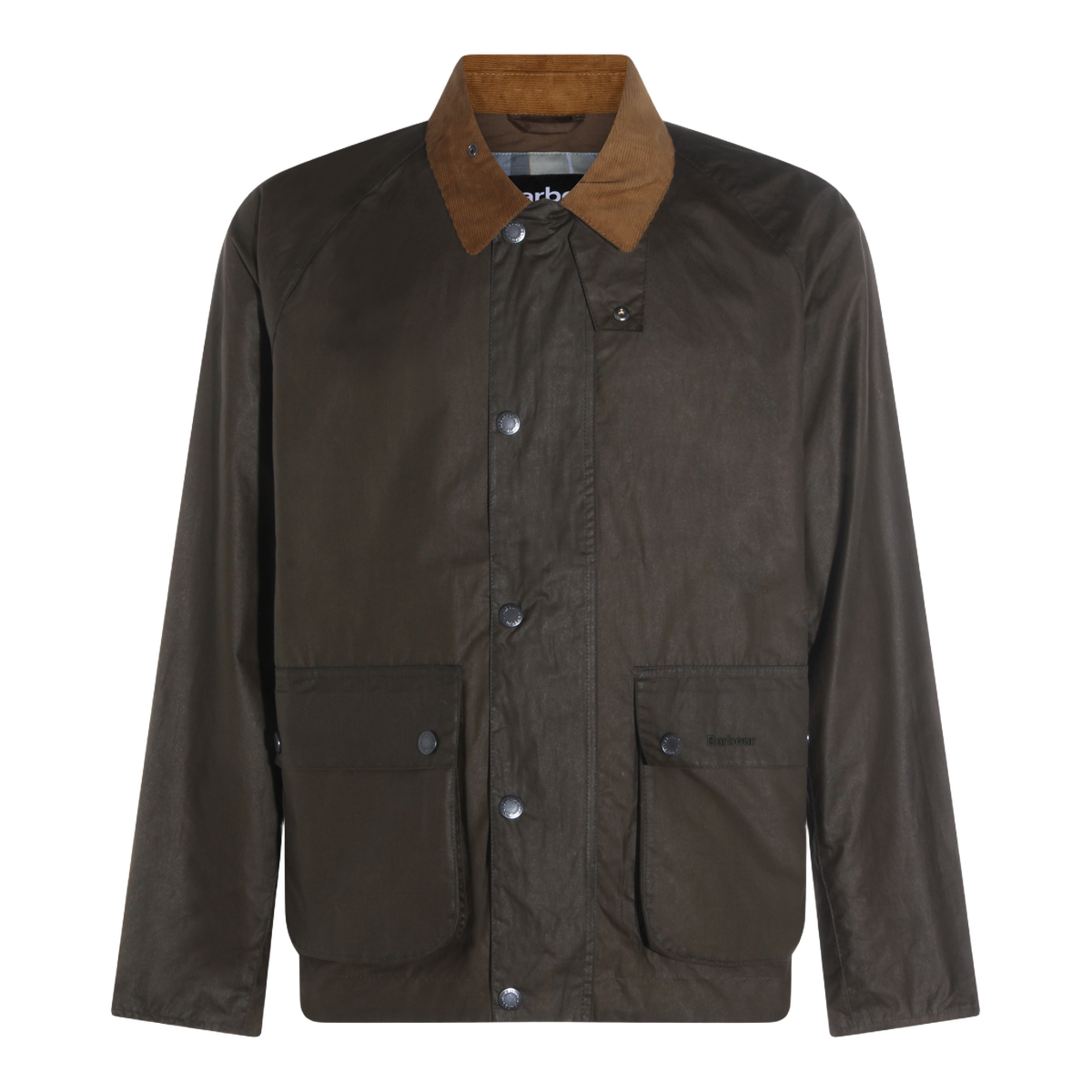 Classic Waxed Jacket with Corduroy Collar
