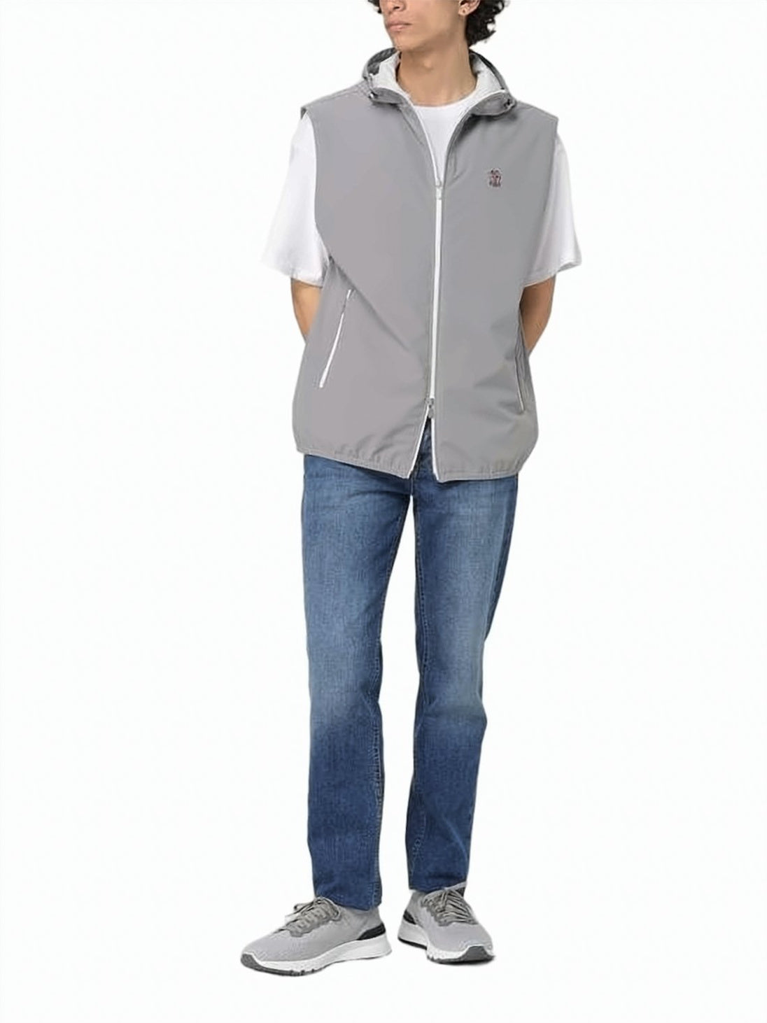 Lightweight Grey Nylon Waistcoat