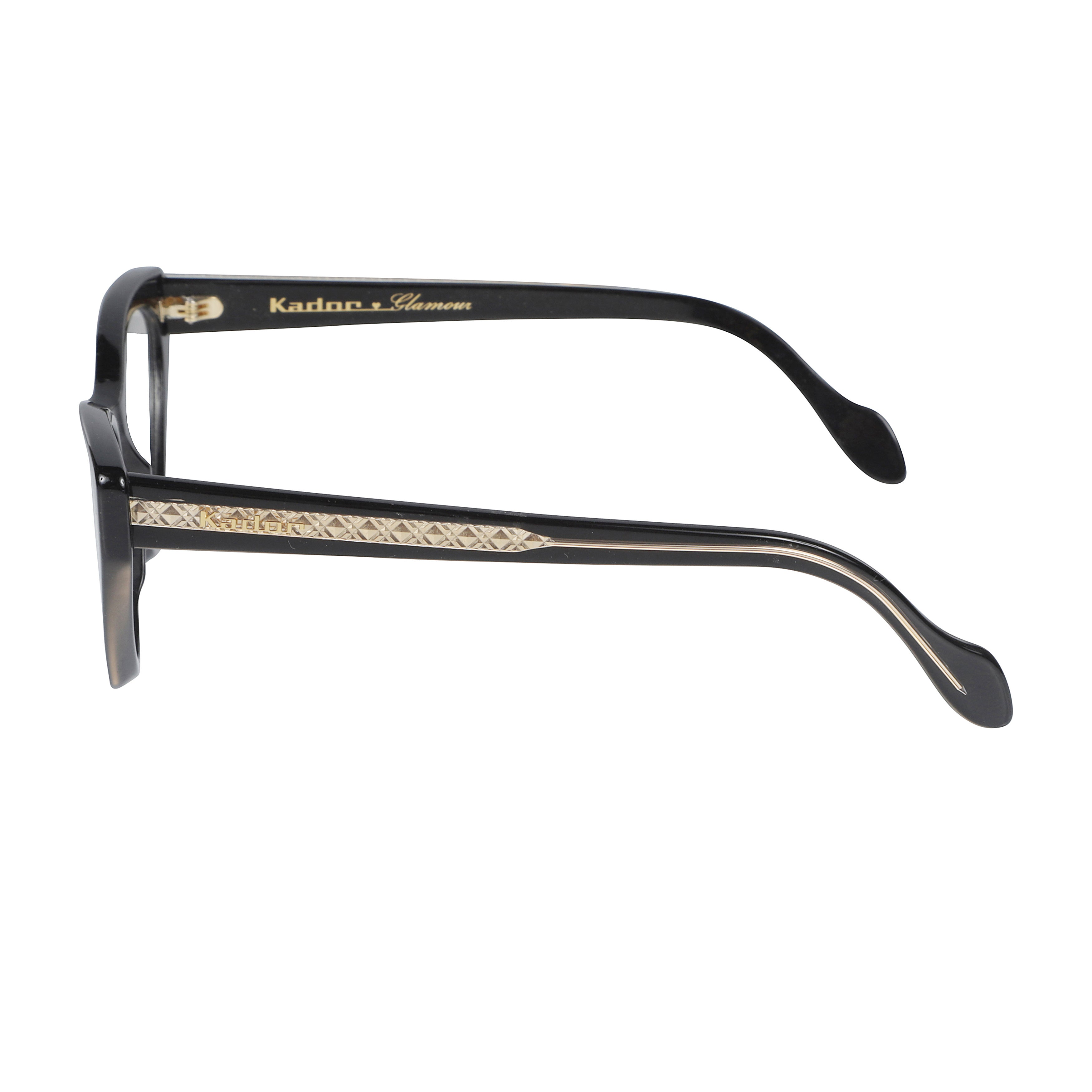 Coachella Glamour Bold Cat-Eye Eyeglasses with Textured Black Finish