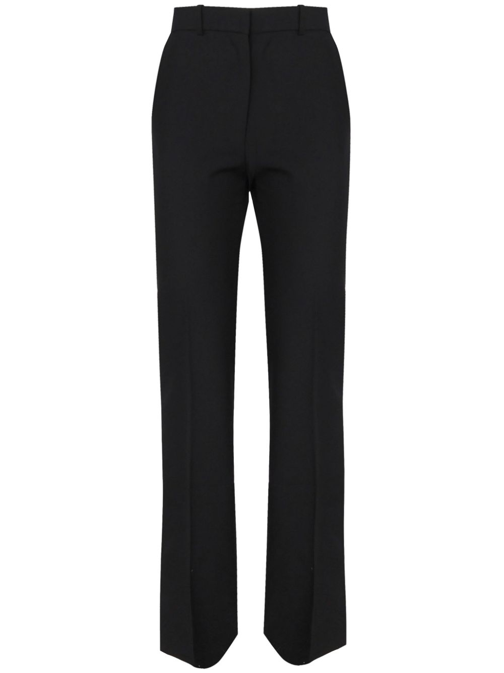 High-Waisted Black Tailored Trousers