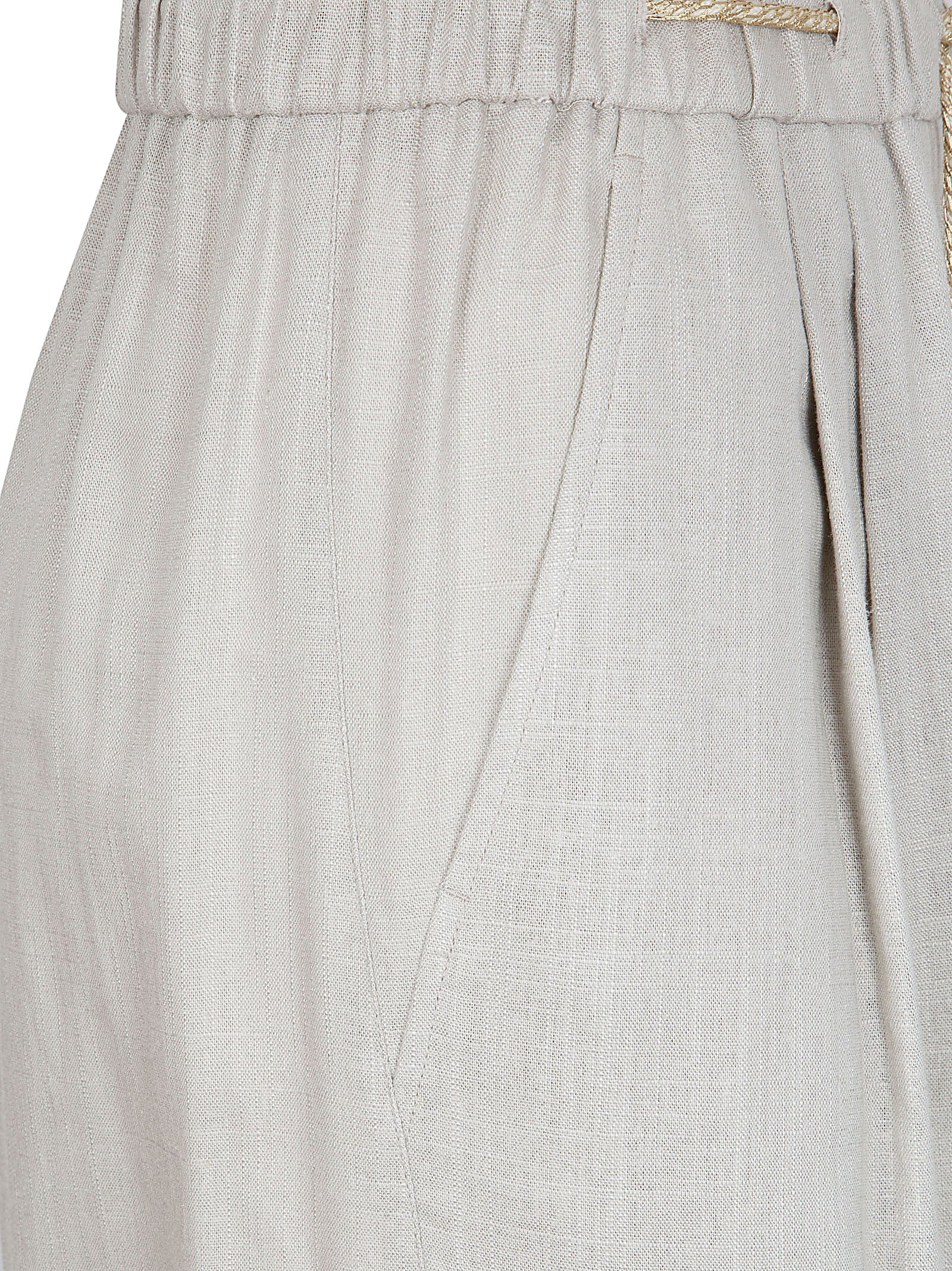 Relaxed Fit Trousers with Tapered Leg and Drawstring Waistband