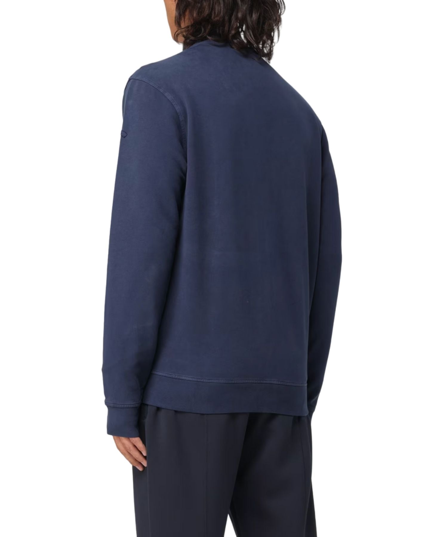 Navy Blue Zip-Up Paul & Shark Bomber Sweatshirt