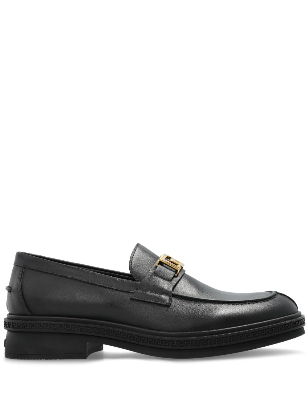 Smooth Leather Slip-On Loafers