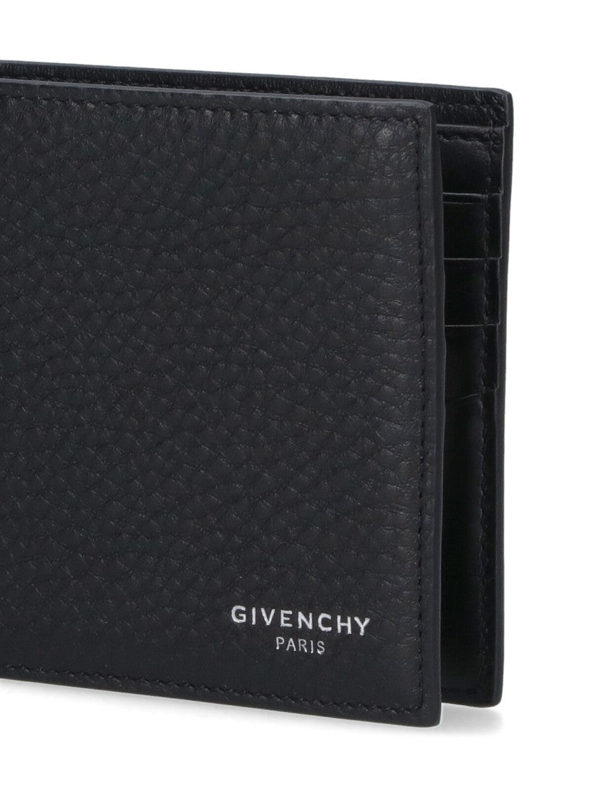 Textured Leather Black Wallet