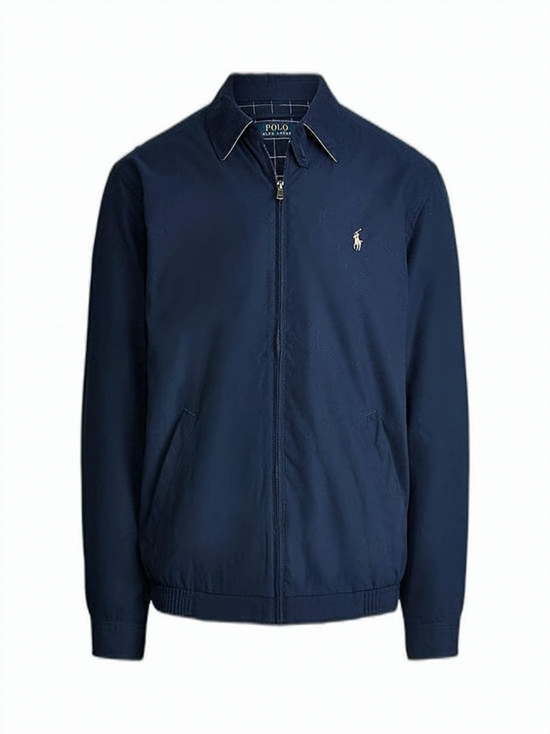 Zip-Up Jacket with Structured Collar