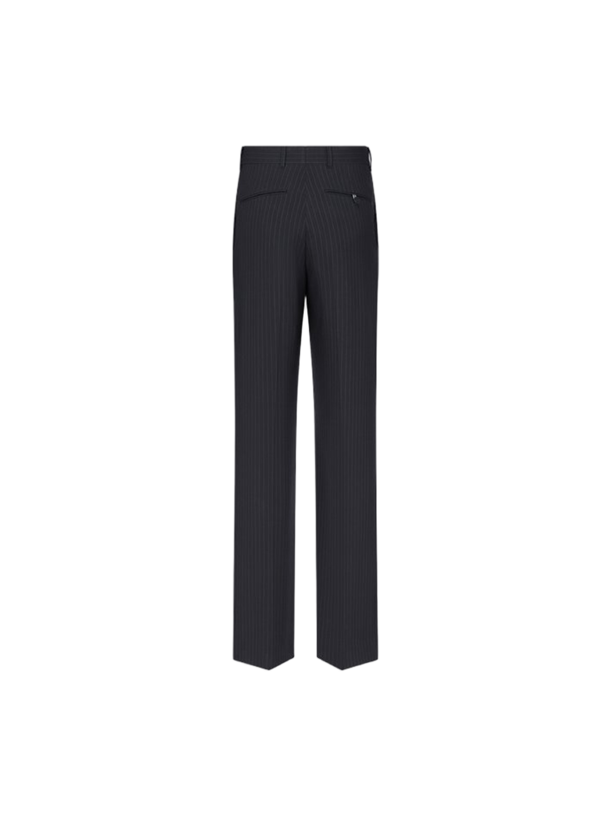 Tailored Black Pinstripe Woven Pants