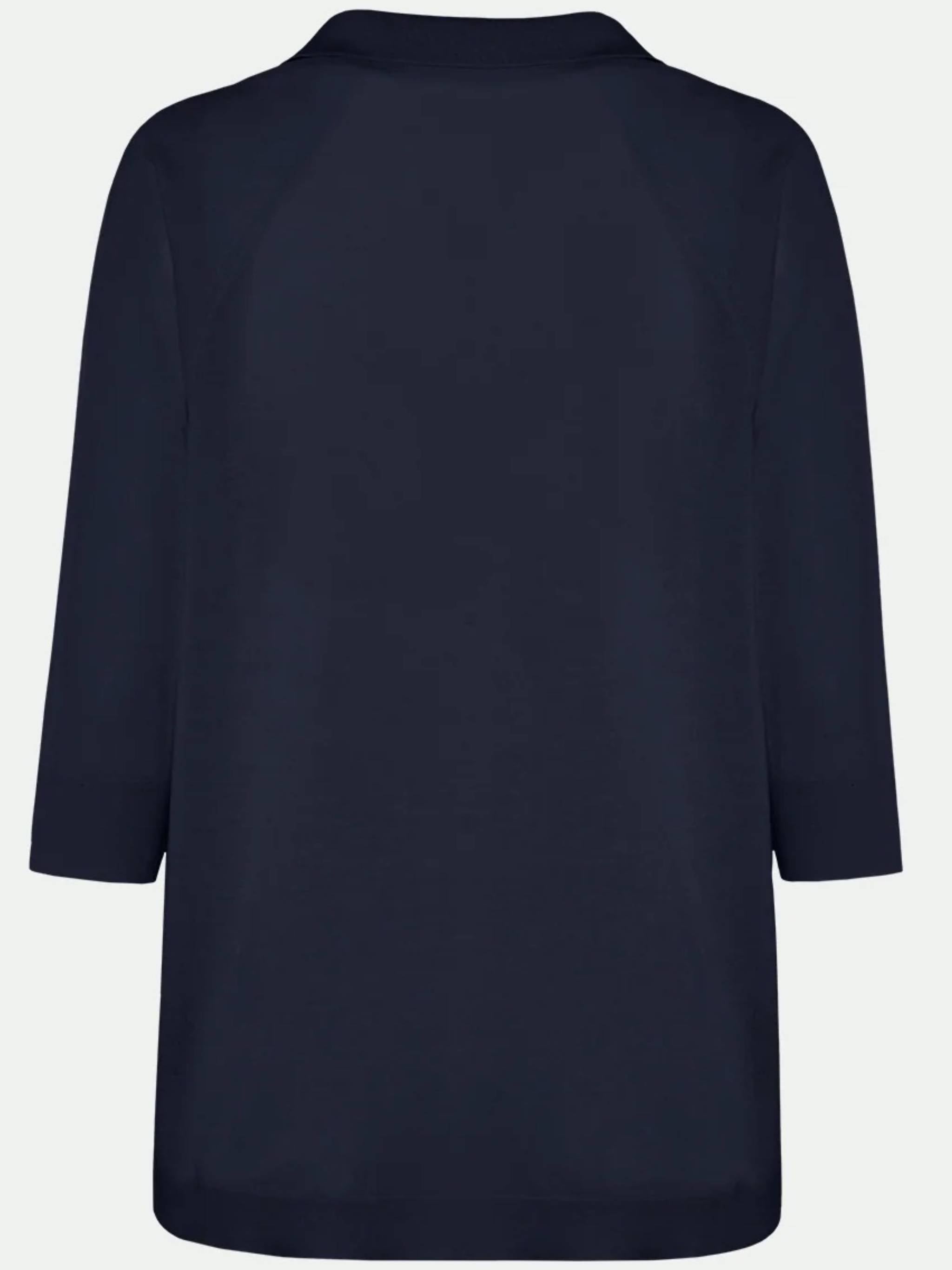 Black Polo V-Neck Cotton Polo Shirt