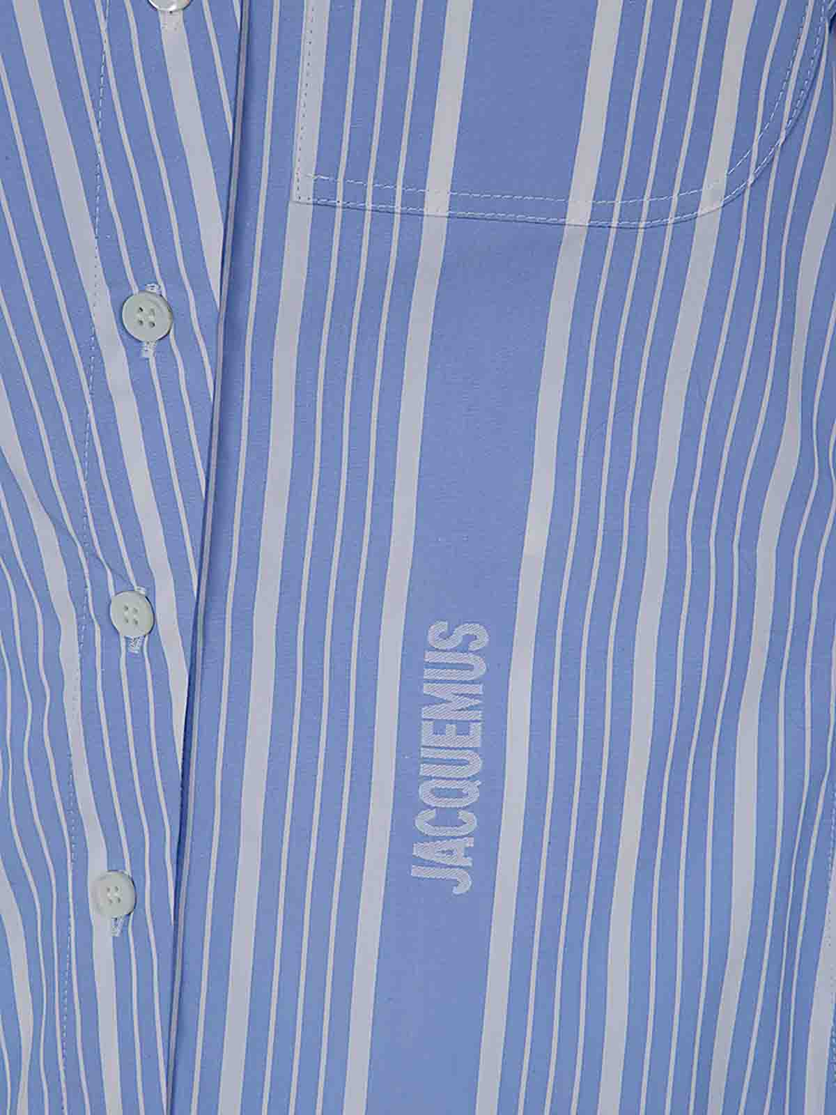Vertical Striped Long-Sleeved Jacquemus Shirt