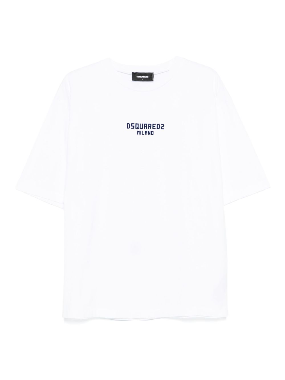 Embroidered Logo Short-Sleeved T-Shirt in Pristine White
