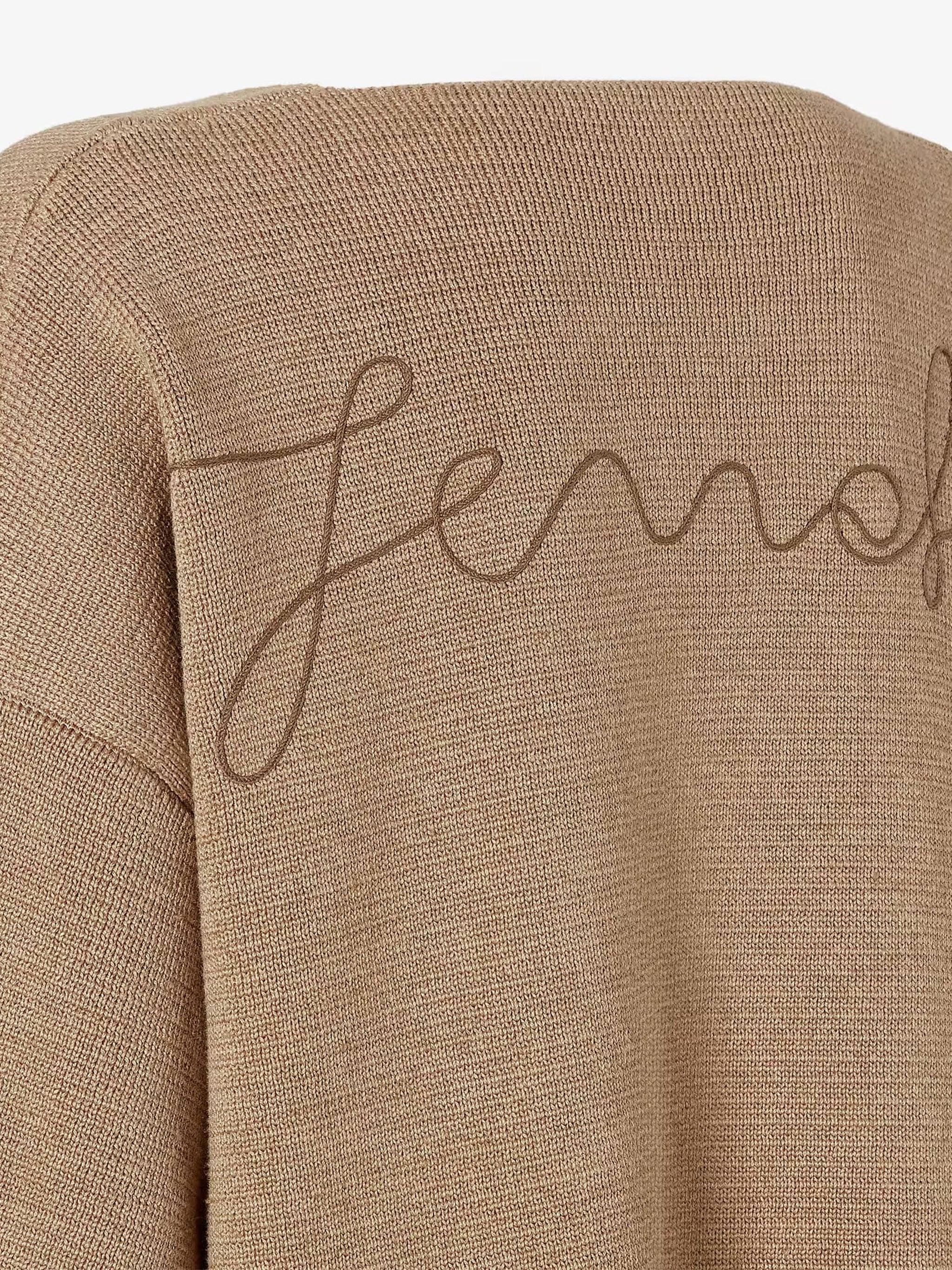 Warm Beige Essential Textured Knit Top