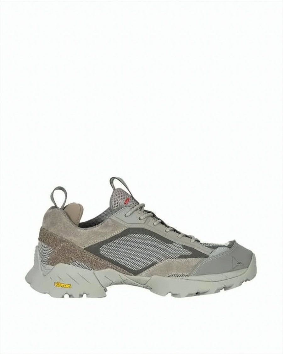Textured Grey Sneakers with Sole