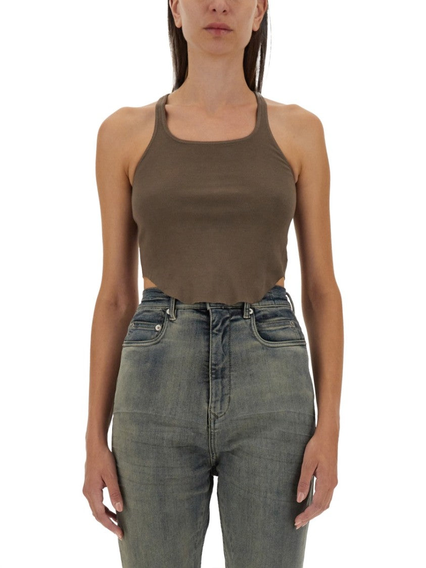 Cropped Fitted Tank Top