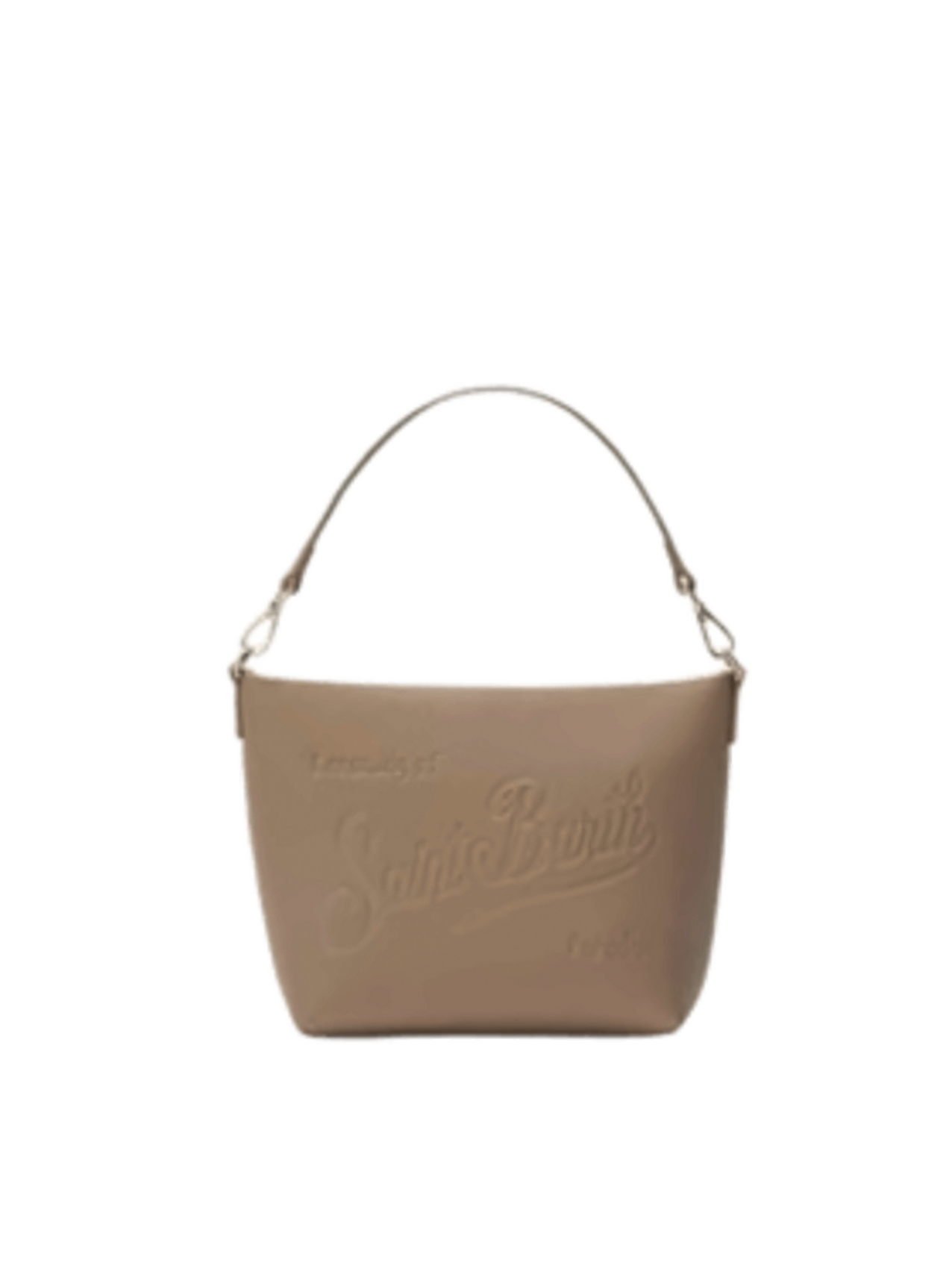 Structured Brown Textured Leather Shoulder Bag