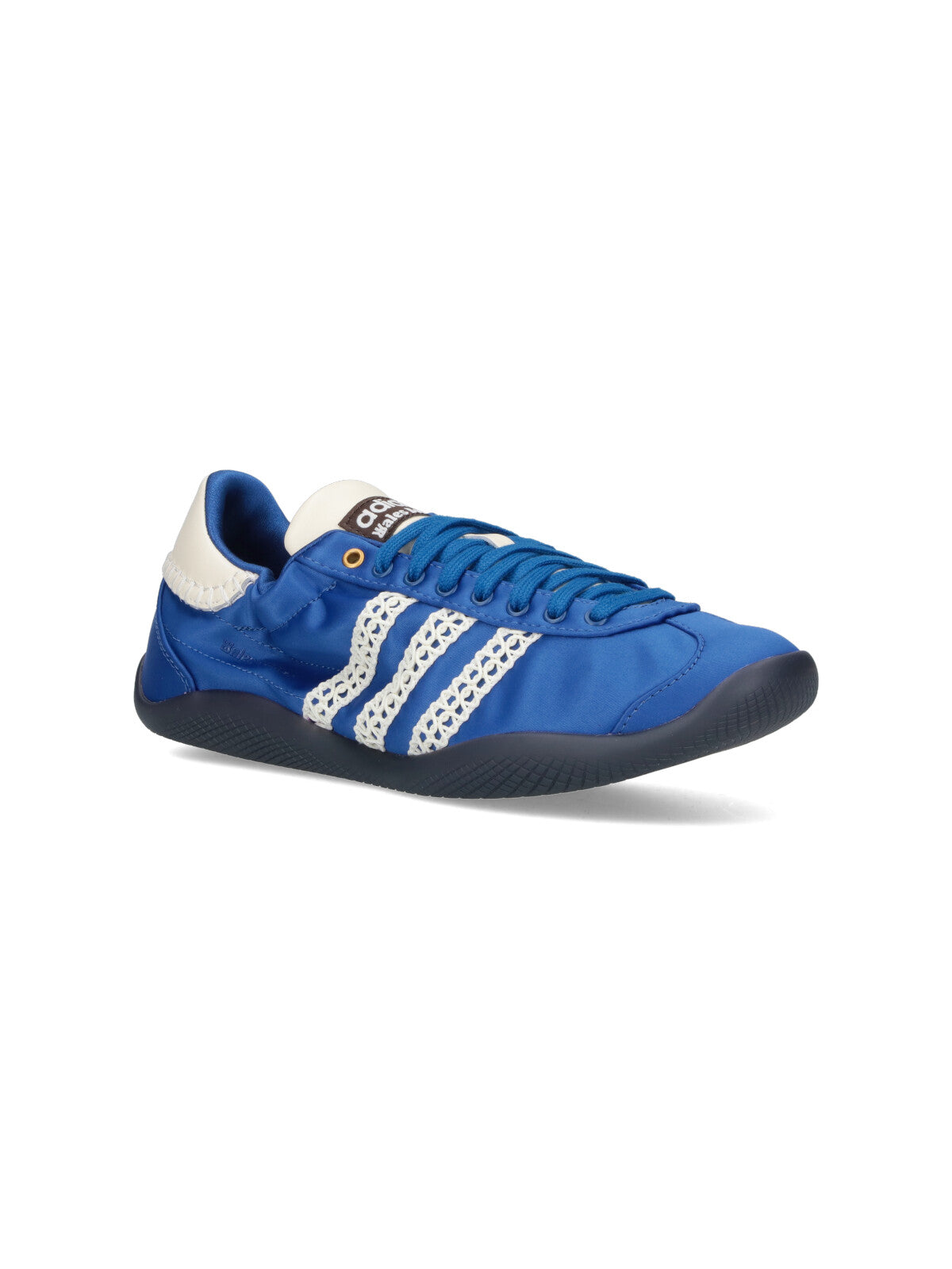 "Kalintha" Sneakers, In Blue Fabric, Round Toe