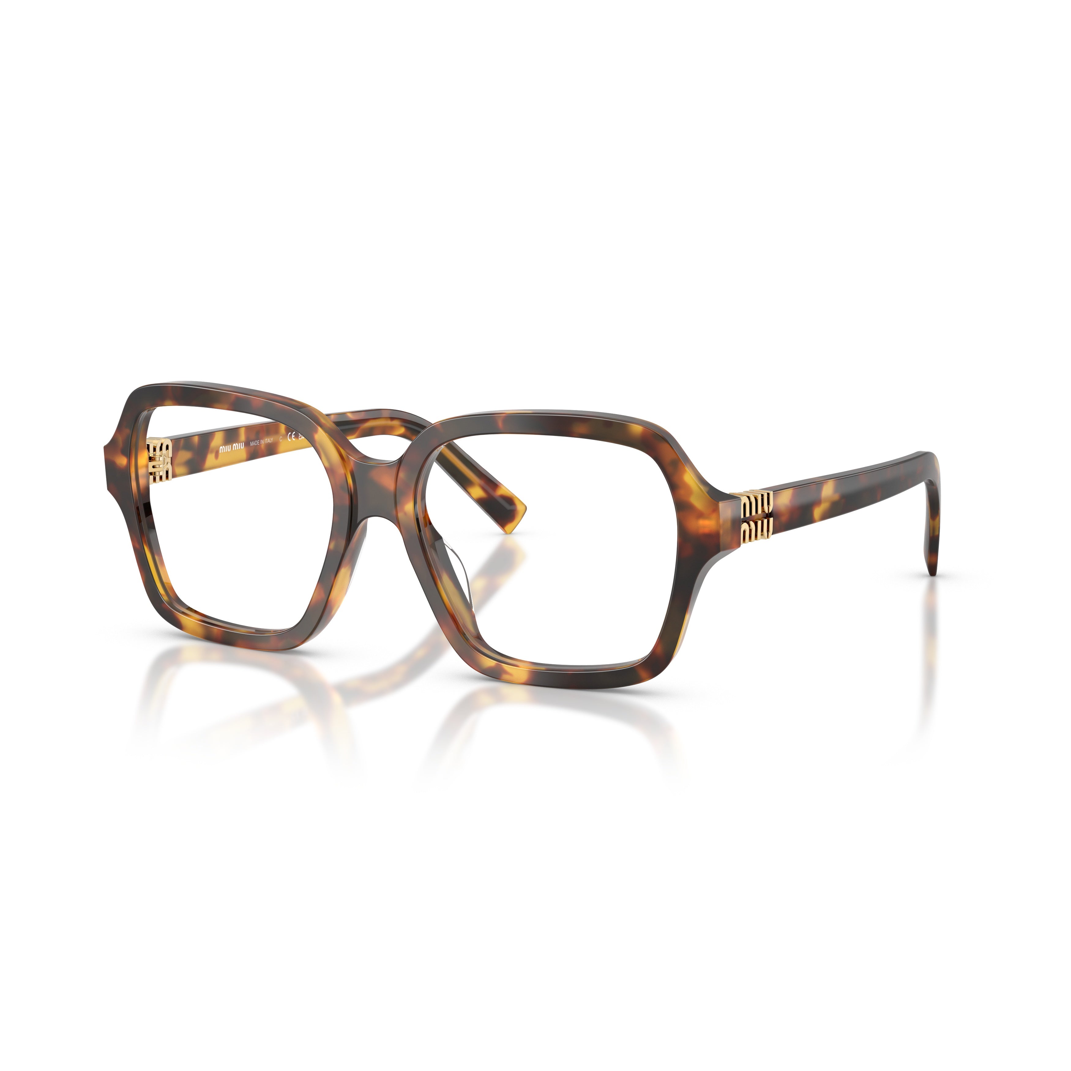 0mu 03yv Oversized Tortoiseshell Square Sunglasses