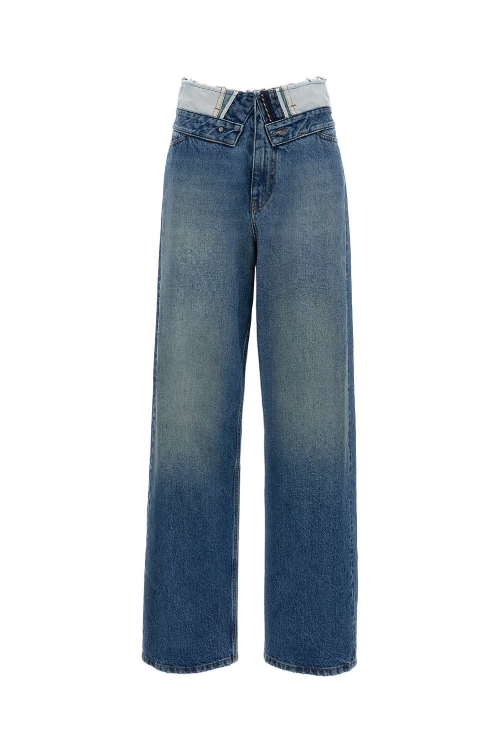 Five-Pocket Wide-Leg Jeans
