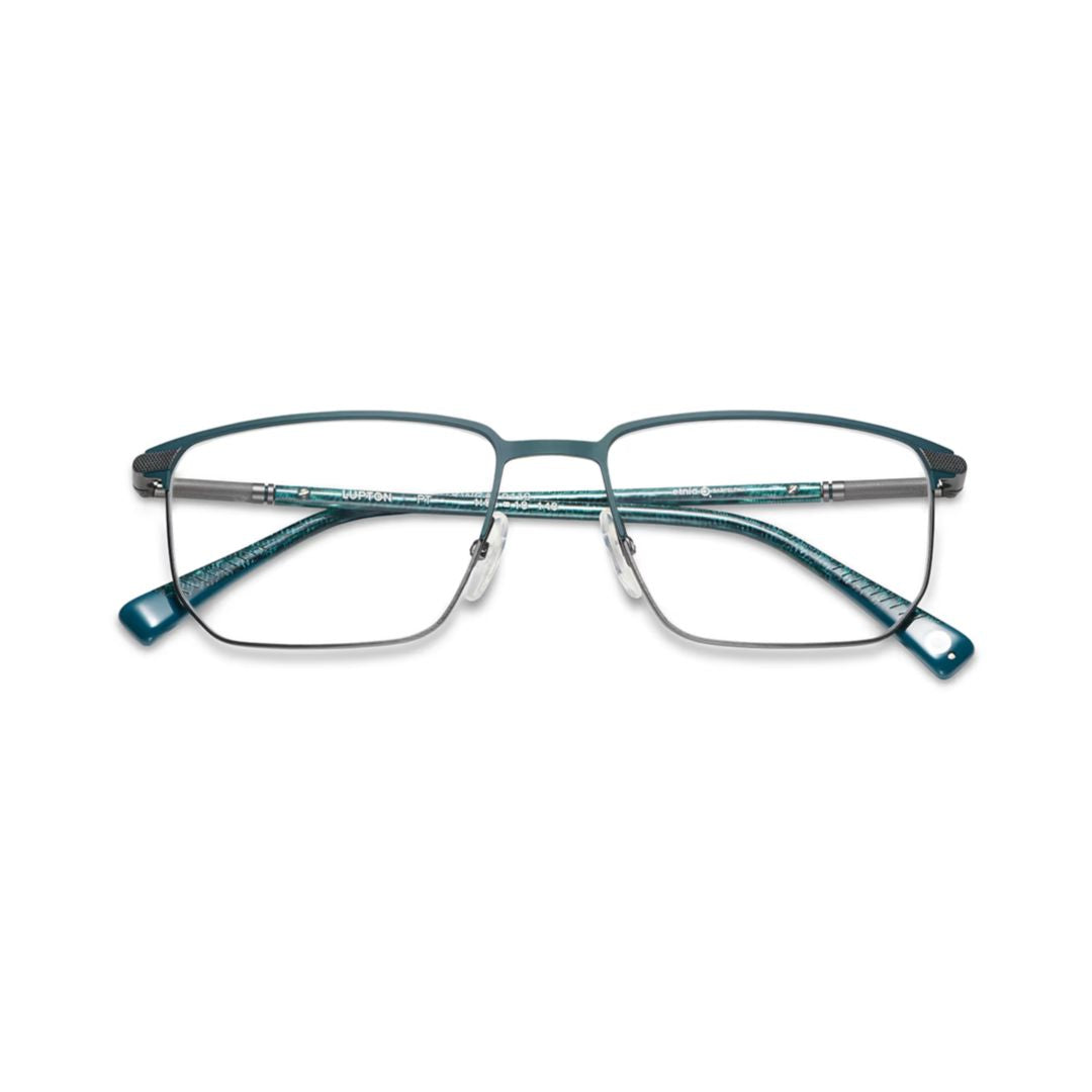 Lupton Rectangular Eyeglasses with Sleek Metal Frame