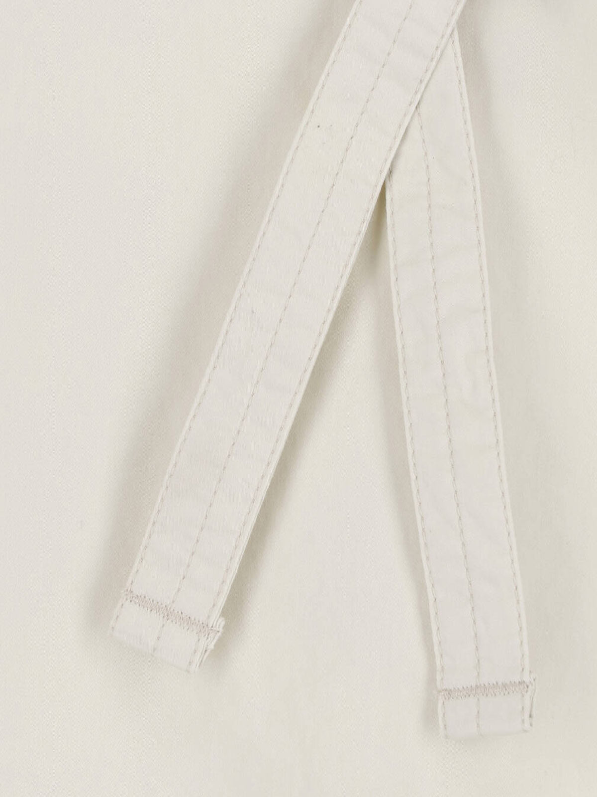 White High Neck Extended Tie Top