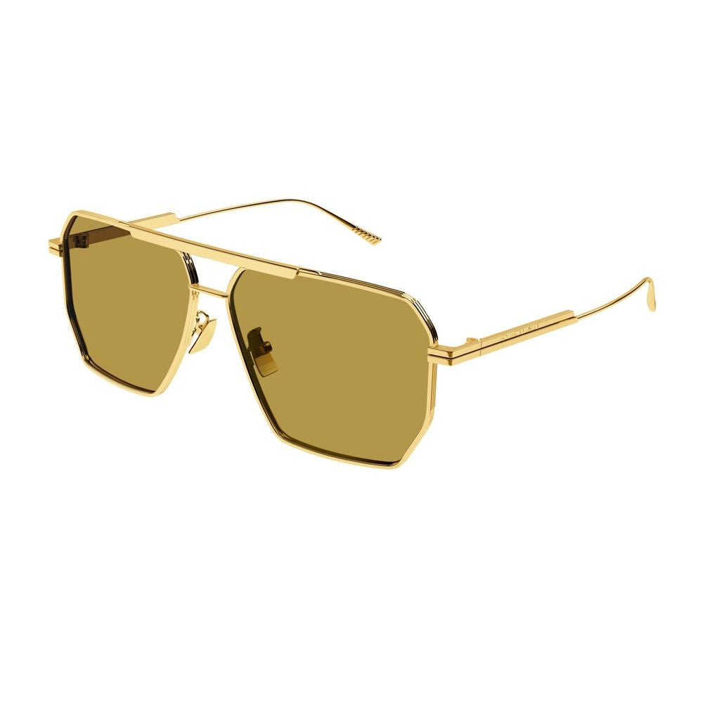 Bv1012S Line Aviator Sunglasses In Gold-Tone Metal