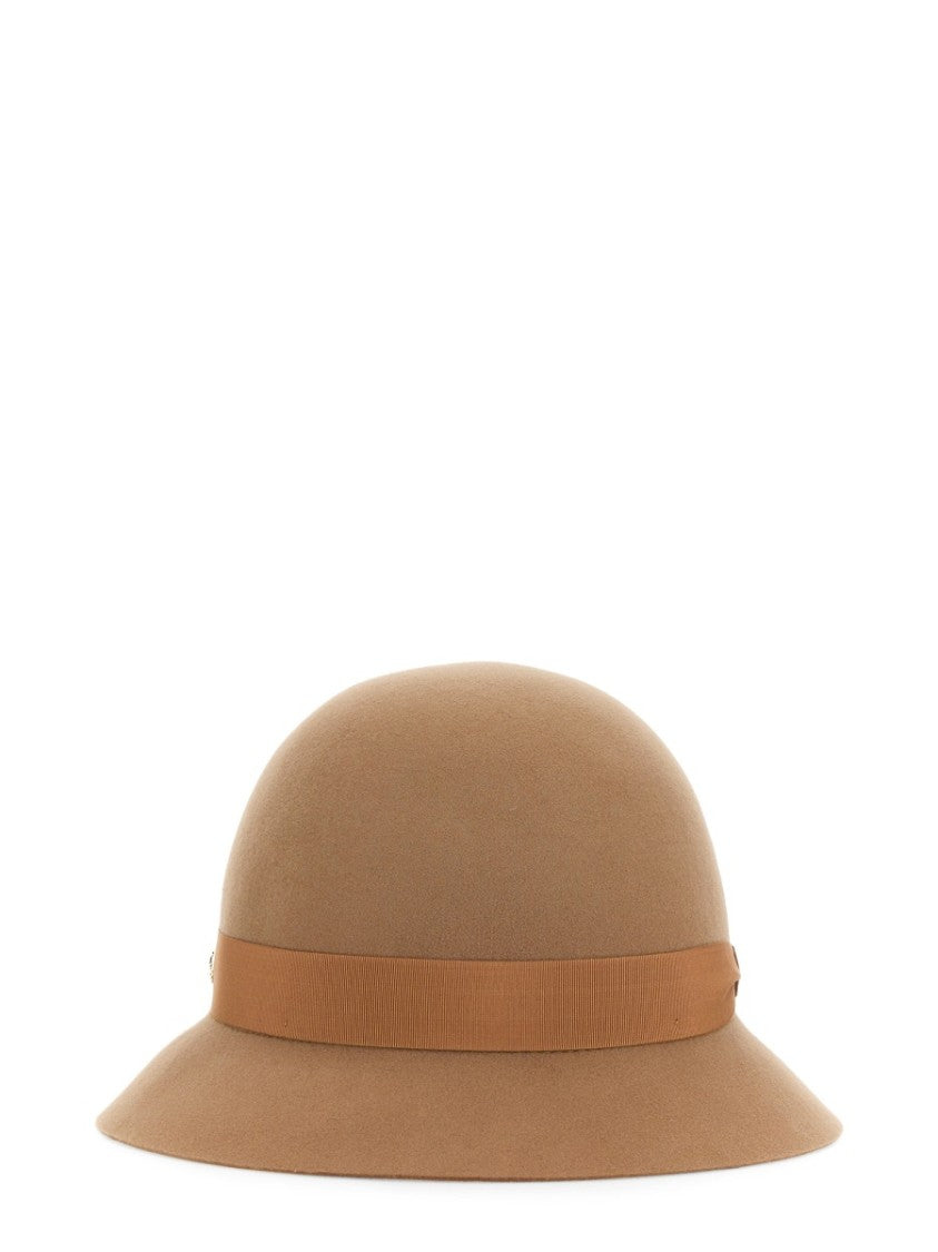 Cloque 'Etta' Merino Wool Hat With Ribbon Band