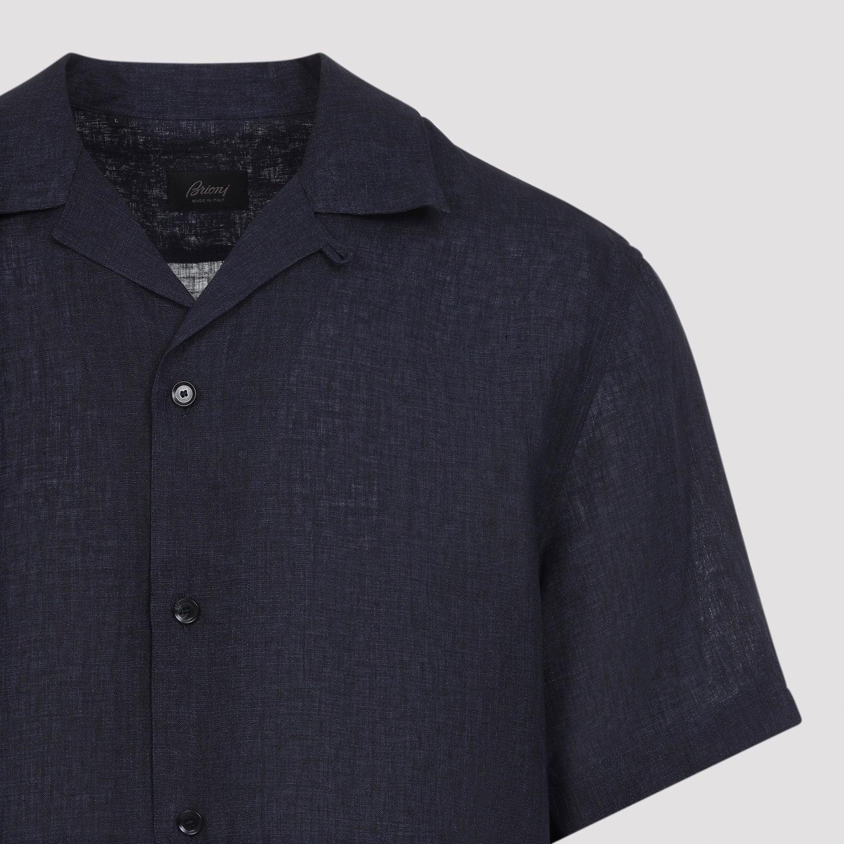 Tailored Short-Sleeved Linen Shirt
