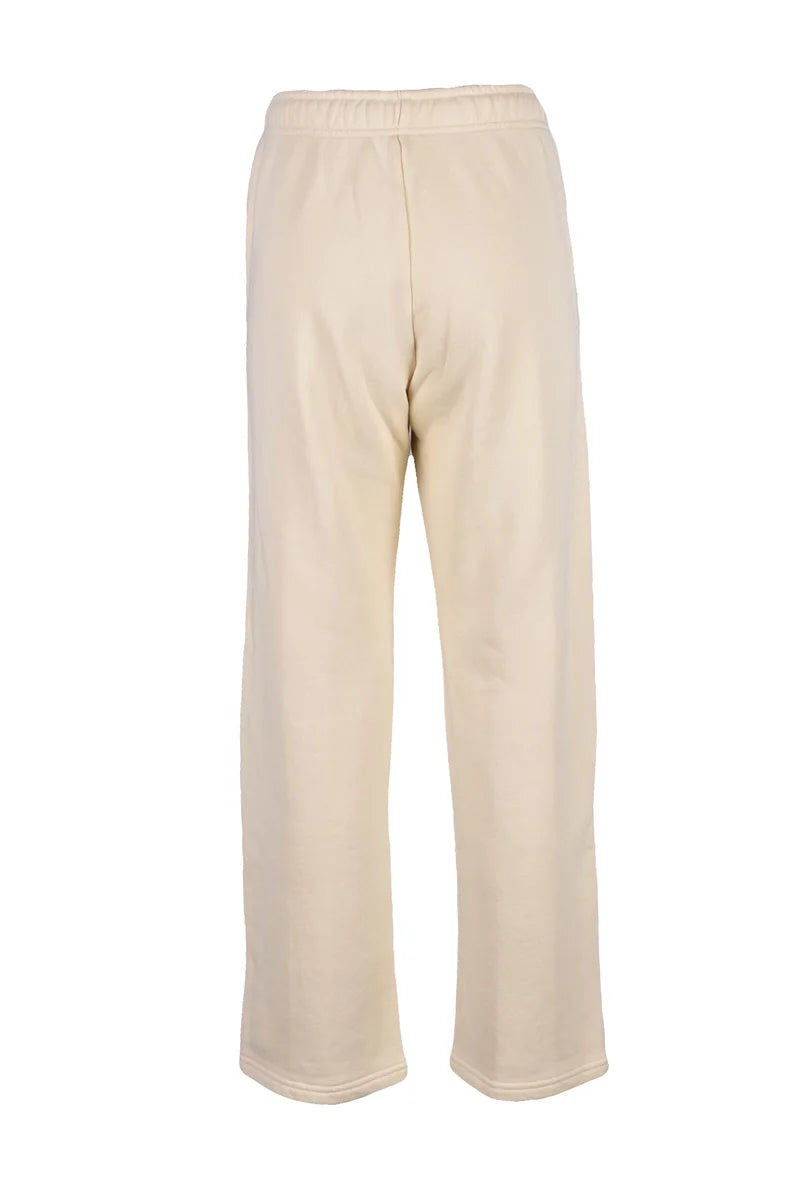Cropped White Tracksuit Pants