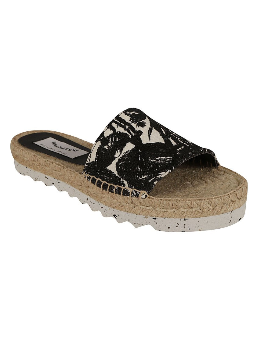 Wide Strap Sandals With Black