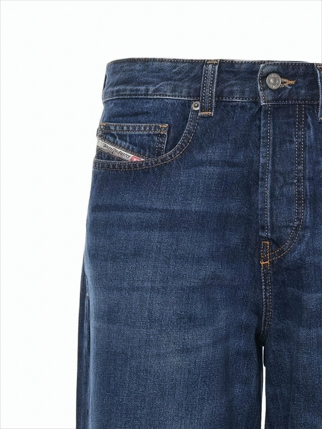 Straight-Leg Denim Pants
